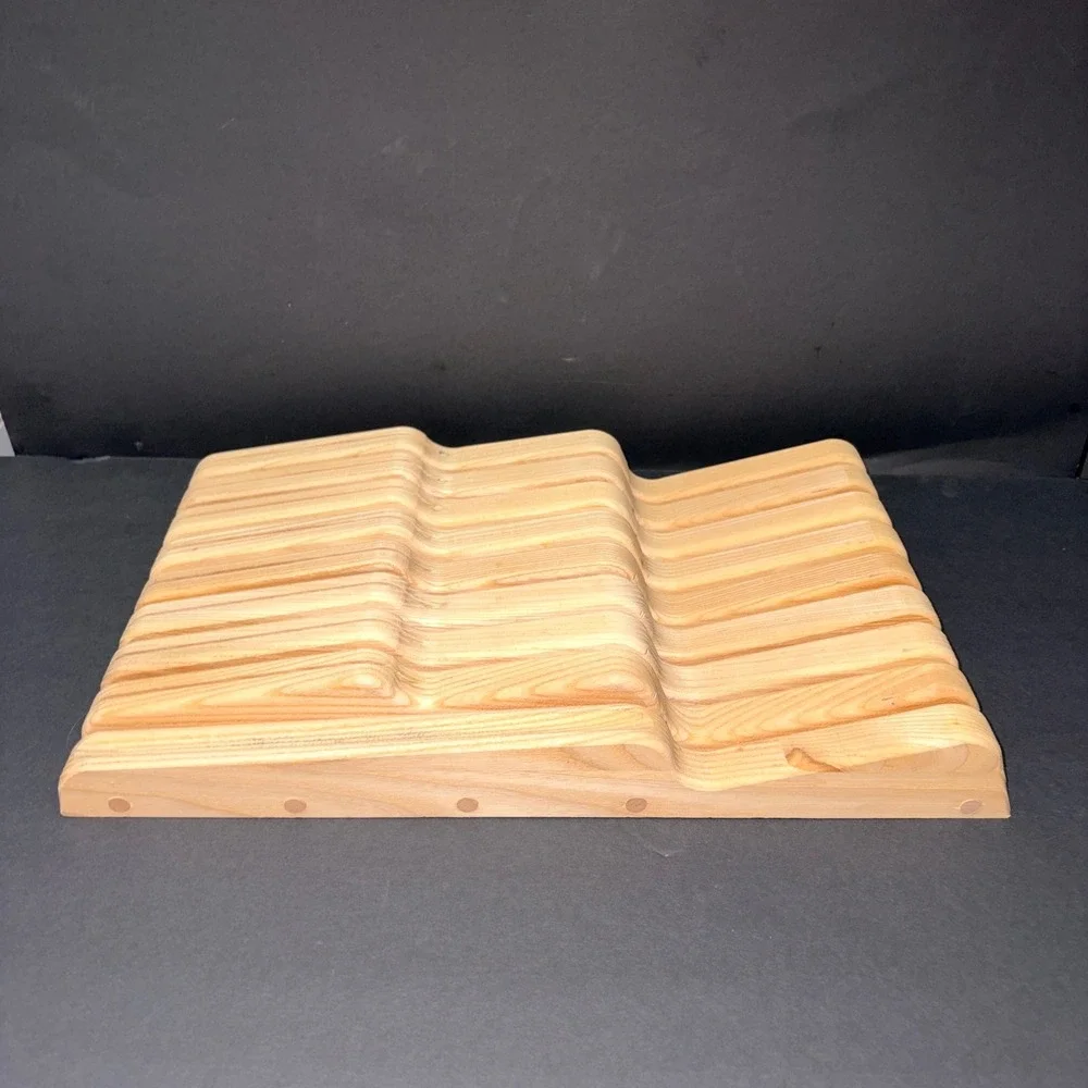 J.K. Adam's Co 15 Slots & 1 Honing Slot In-Drawer Solid Wood Knife Block Holder